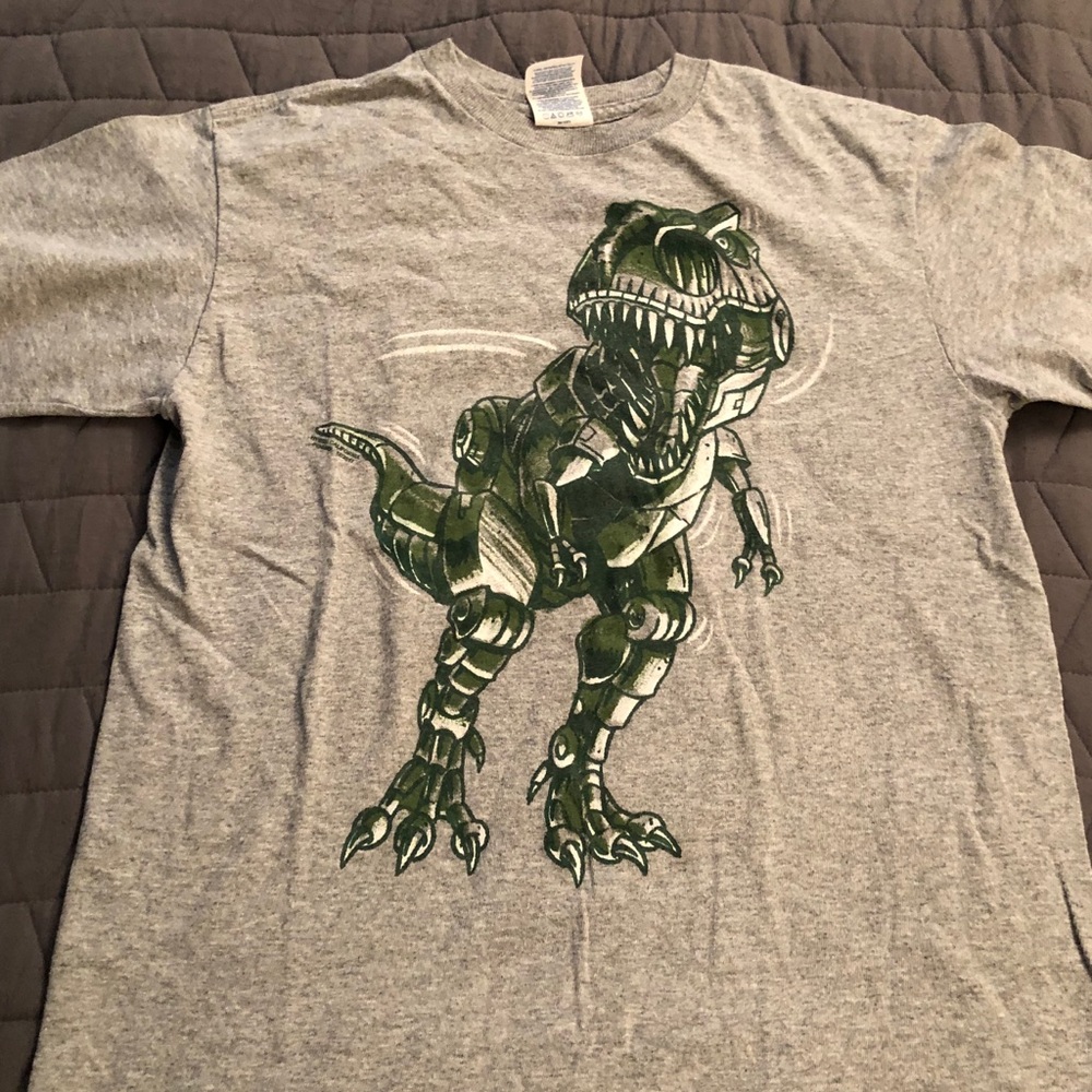 Boys shirt with Dinosaur logo